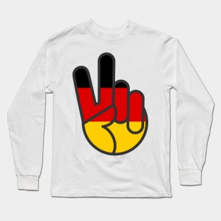 OldSalt German Flag Peace Sign Long Sleeve T-Shirt